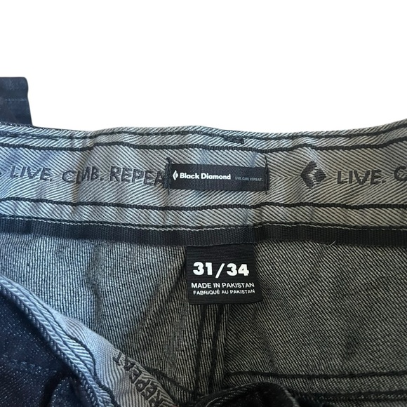 Black Diamond NEW Mission Wool Denim Pants SZ 31/34 - Picture 7 of 7